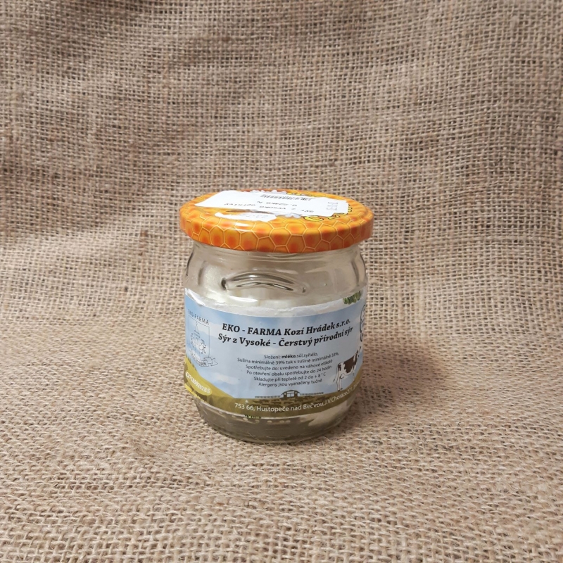 Farma KH - Čerstvý sýr přírodní cca 200 g
