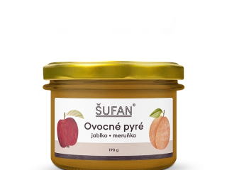 Ovocné pyré jablko meruňka 190 g