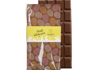 Janek - Velikonoční čokoláda s potiskem (mléčná) 85 g