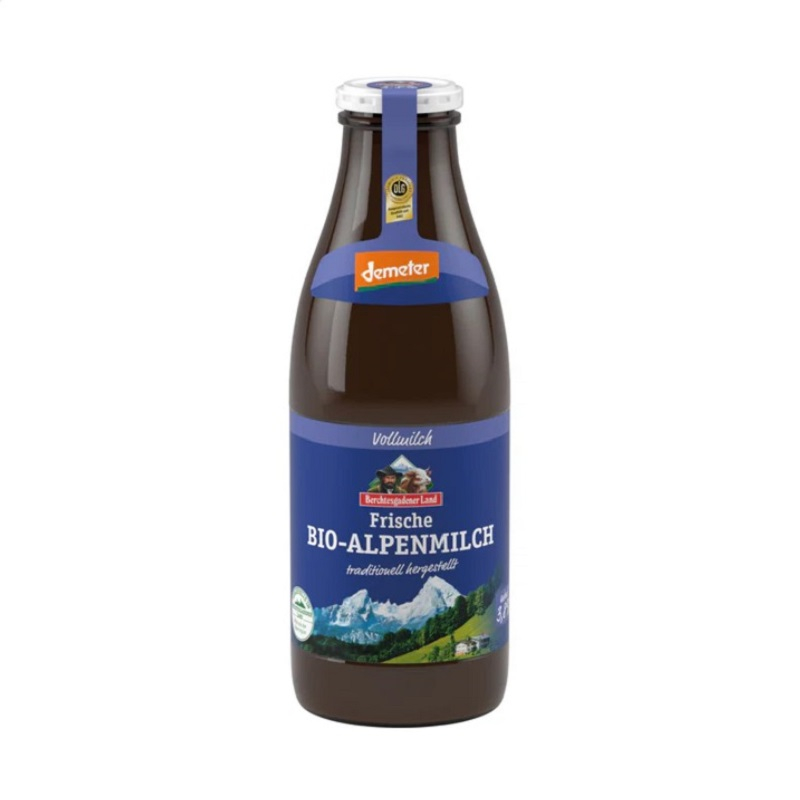 BIO Čerstvé alpské mléko plnotučné 1 l BIO Čerstvé alpské mléko plnotučné 1 l