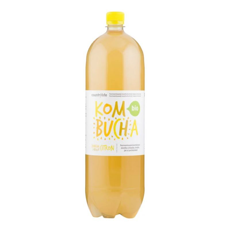 BIO Kombucha bancha s příchutí citron 2 l