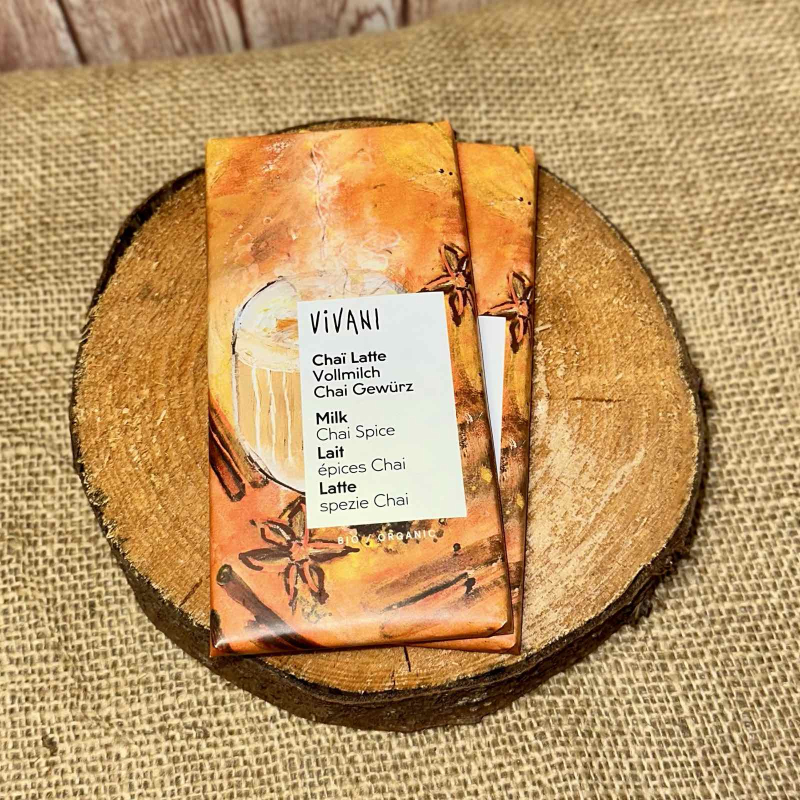 BIO Mléčná čokoláda Vivani Chai Latte 80 g