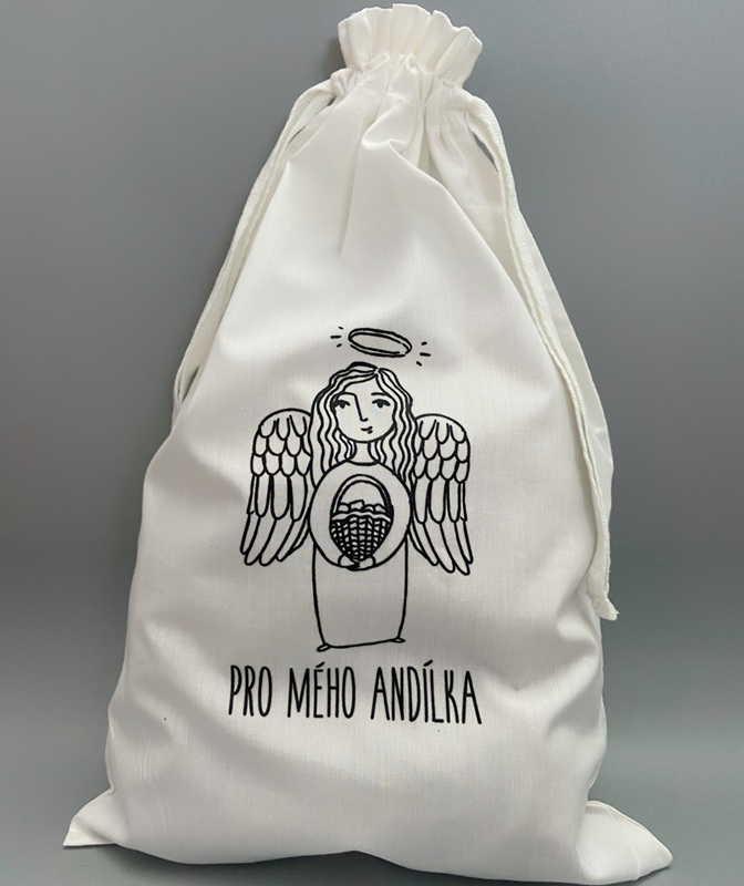 Znovupoužitelný pytlík na Mikuláše (velikost L)